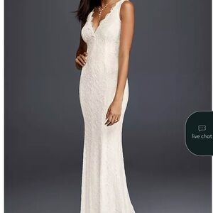 Adrianna Papell Ivory Lace Wedding Dress